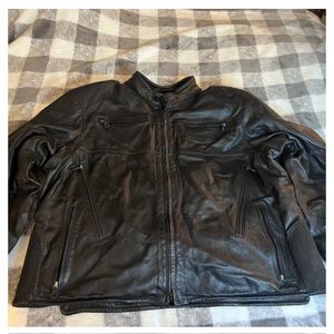 Men's Black Leather Jacket
